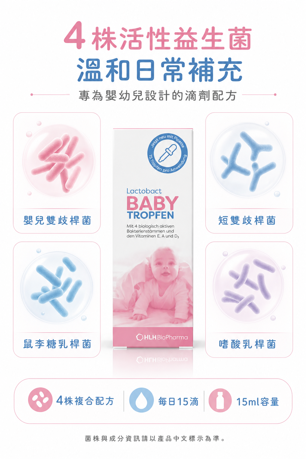 萊德寶 Lactobact Baby Tropfen 嬰幼兒益生菌滴液 15ml Lactobact 萊德寶