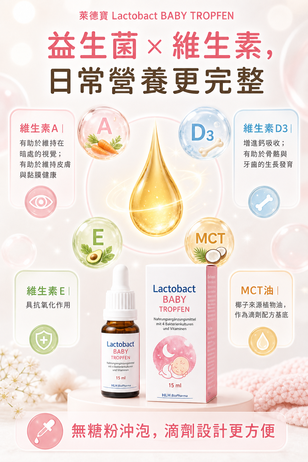 萊德寶 Lactobact Baby Tropfen 嬰幼兒益生菌滴液 15ml