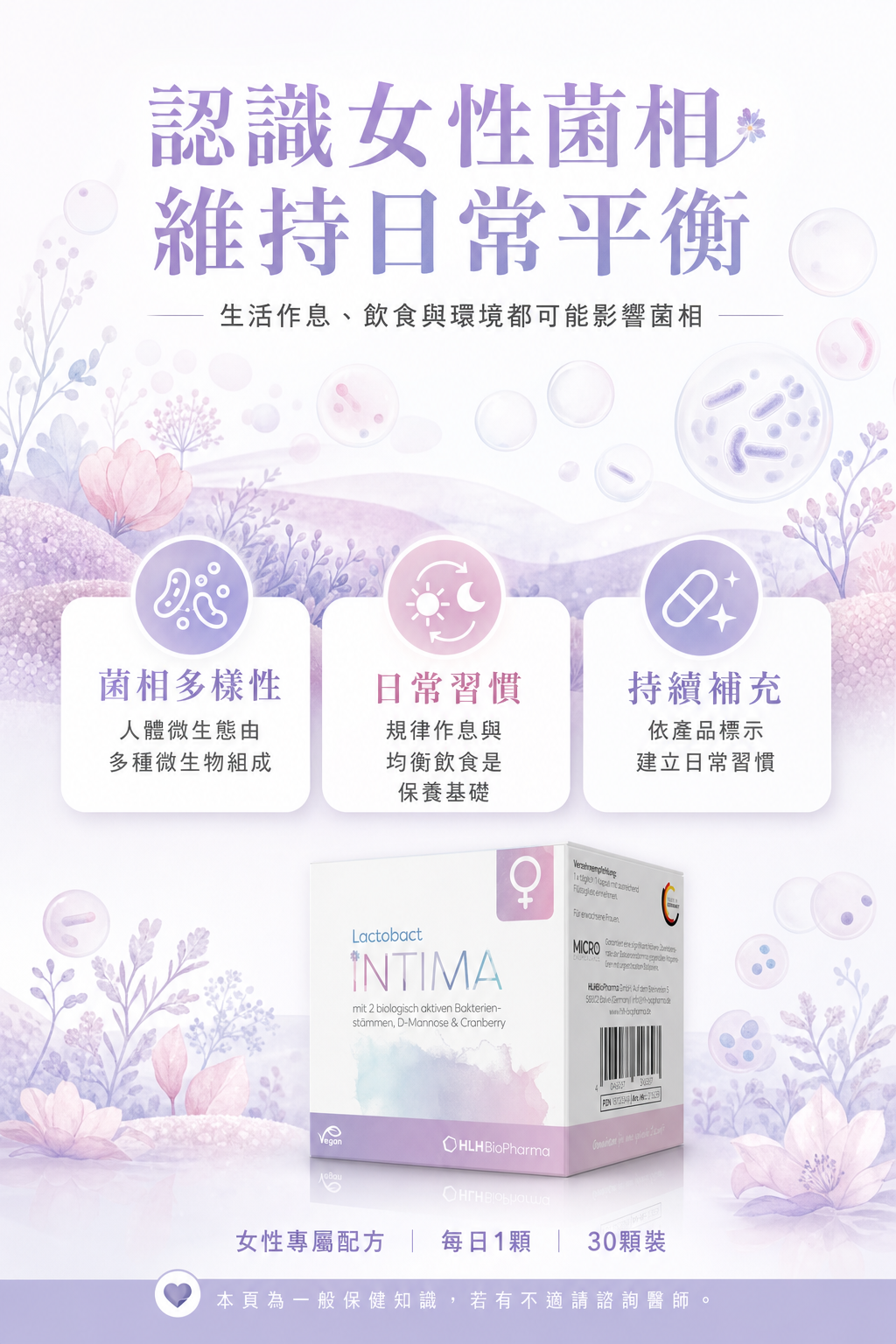 萊德寶 Lactobact INTIMA 女性私密益生菌膠囊 30 粒