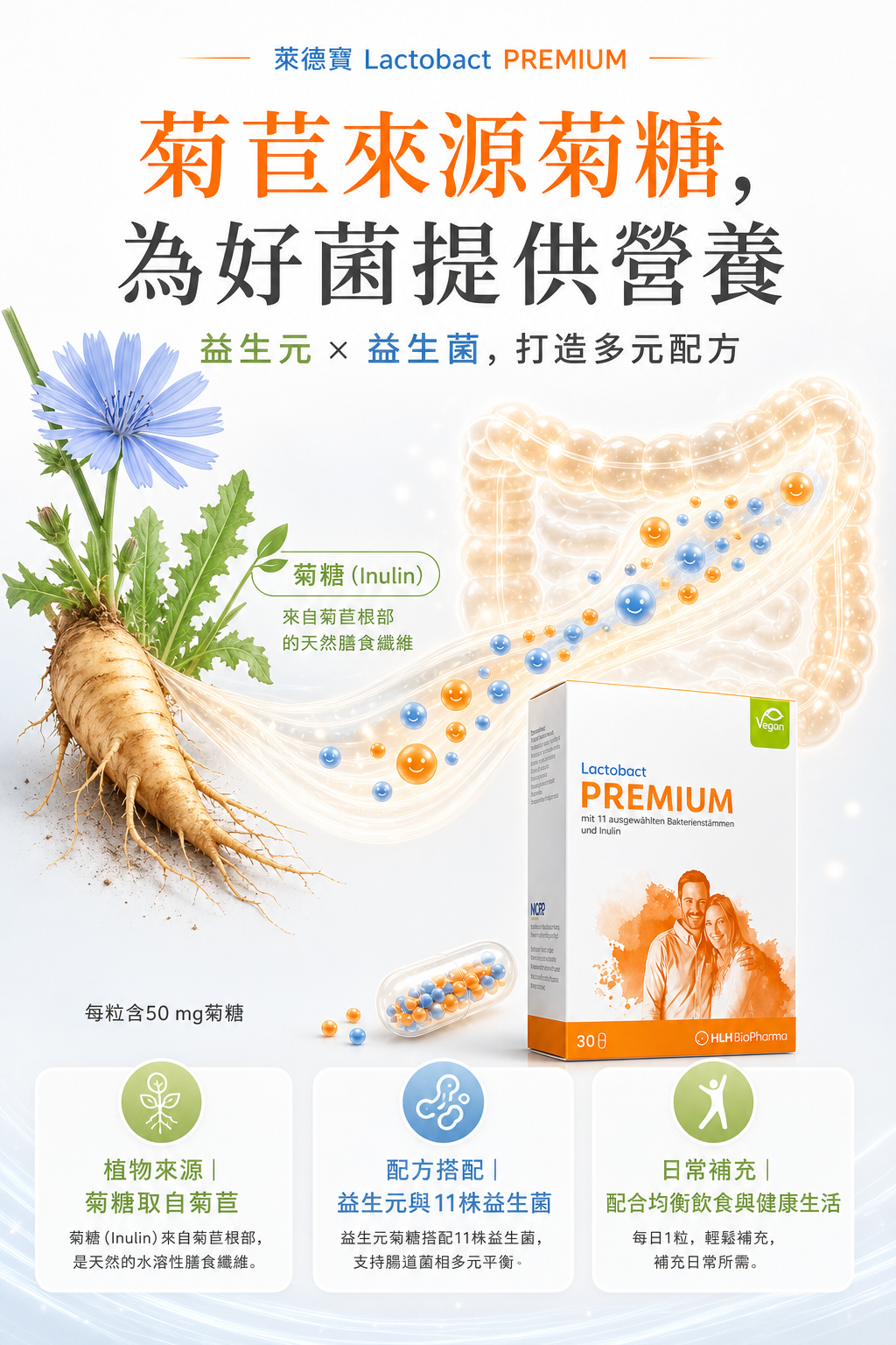 德國萊德寶 Lactobact Premium 頂級全家益生菌膠囊 10/30/150 粒 Lactobact 萊德寶